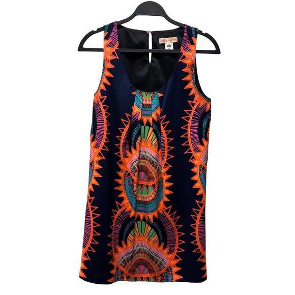 Mara Hoffman XS Multicolor Sleeveless Scoop Neck Dress Vibrant Geometric Print - Picture 1 of 6